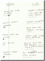 an index card with 