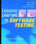 Book Cover for Lessons Learned in Software Testing