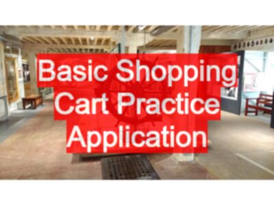 An overview of the Basic Shopping Cart Practice Web Page